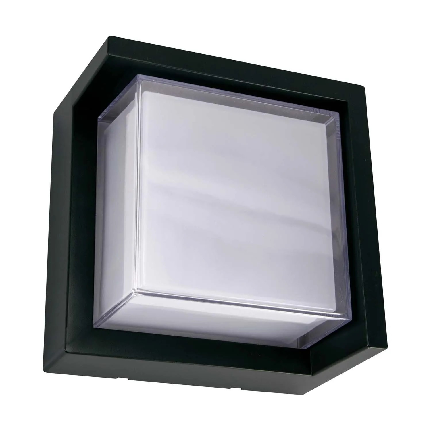 Struhm Kinkiet zewnętrzny TEKLA LED D 12W 4000K 1020lm IP54 16x16cm czarny