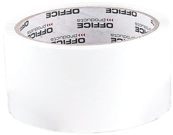 Taśma pakowa Office Products, akryl, 48mmx50yd, biały