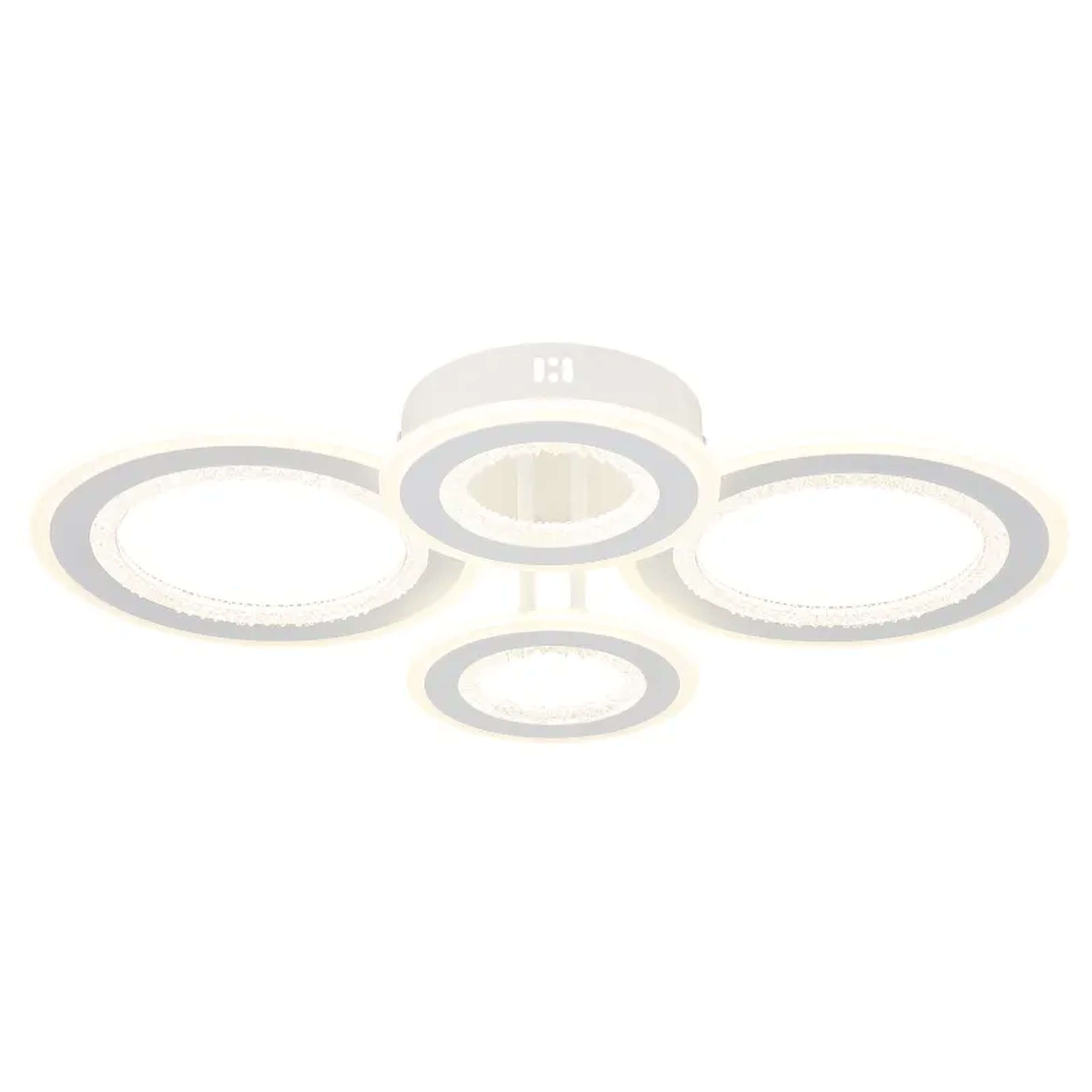 Globo Lighting Anthony lampa podsufitowa 4x54 W biała-przezroczysta 67372-54