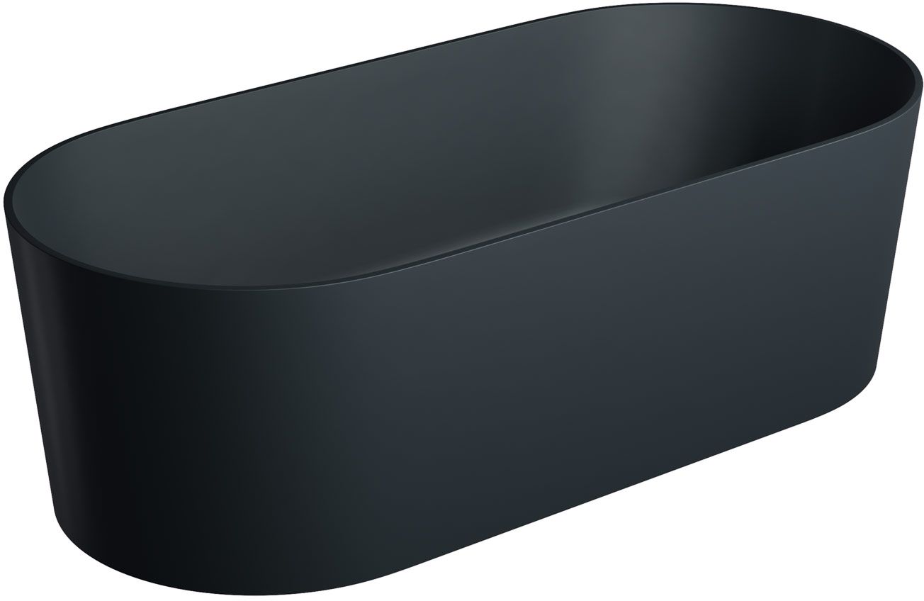 Omnires Ovo M+ wanna wolnostojąca 160x75 cm owalna black lava OVOWWBLV