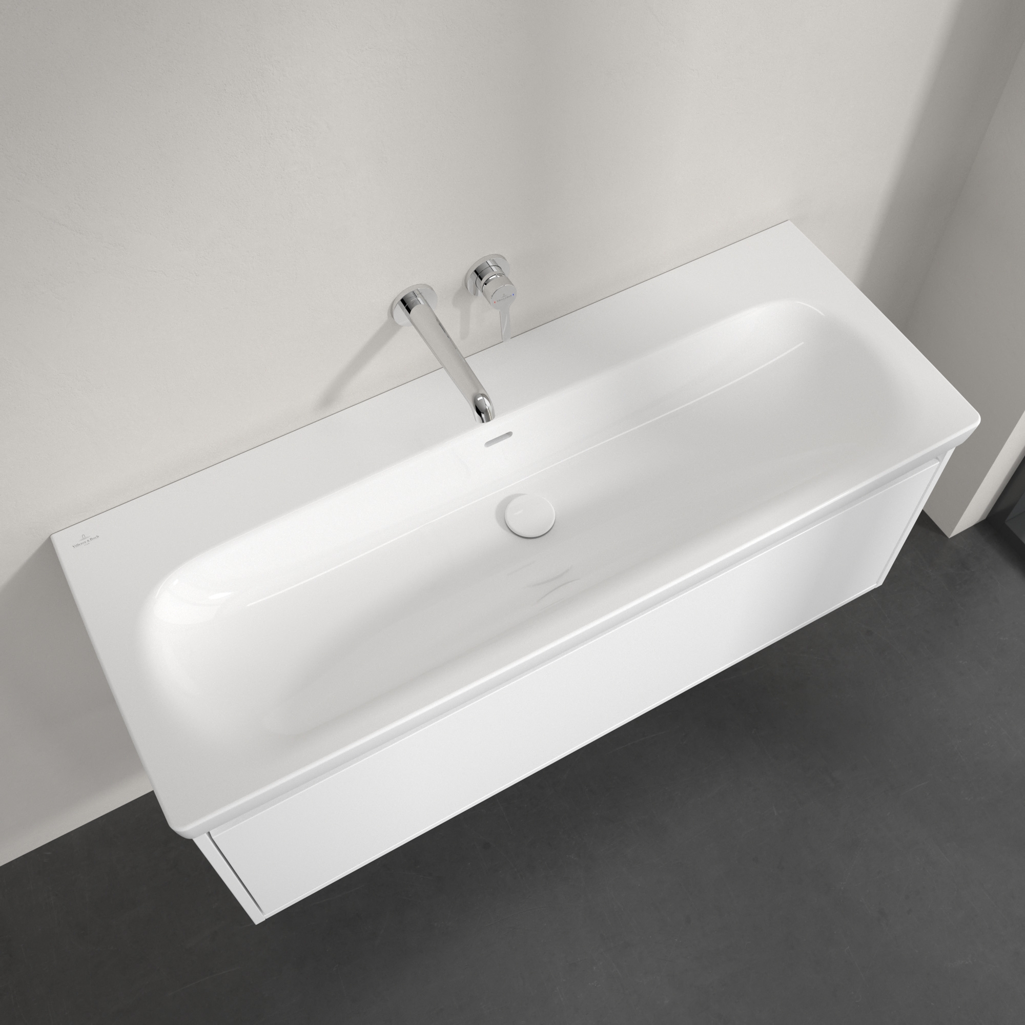 Villeroy & Boch Skyla umywalka 120x46 cm prostokątna meblowa Weiss Alpin 5A51C601
