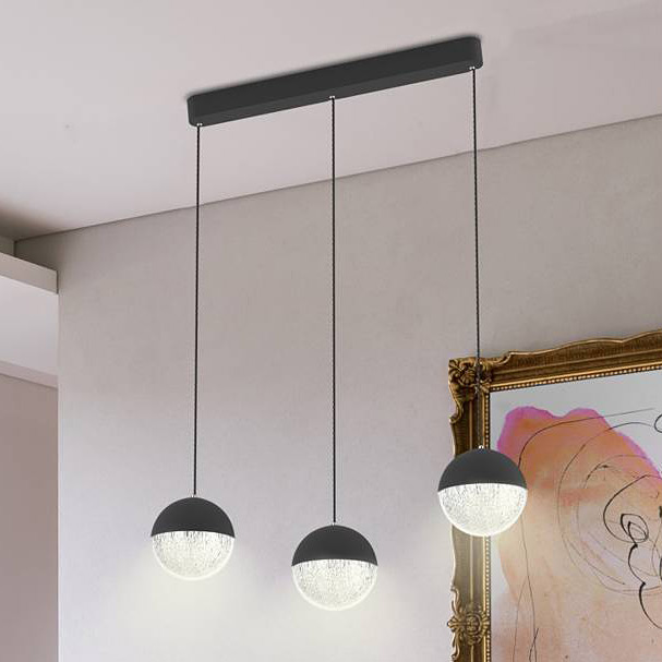 Apeti Furni lampa wisząca 3x5 W czarna A0031-330