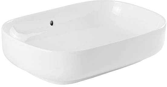 Sanindusa Sanibold umywalka 59,2x40 cm prostokątna nablatowa biała 137310004