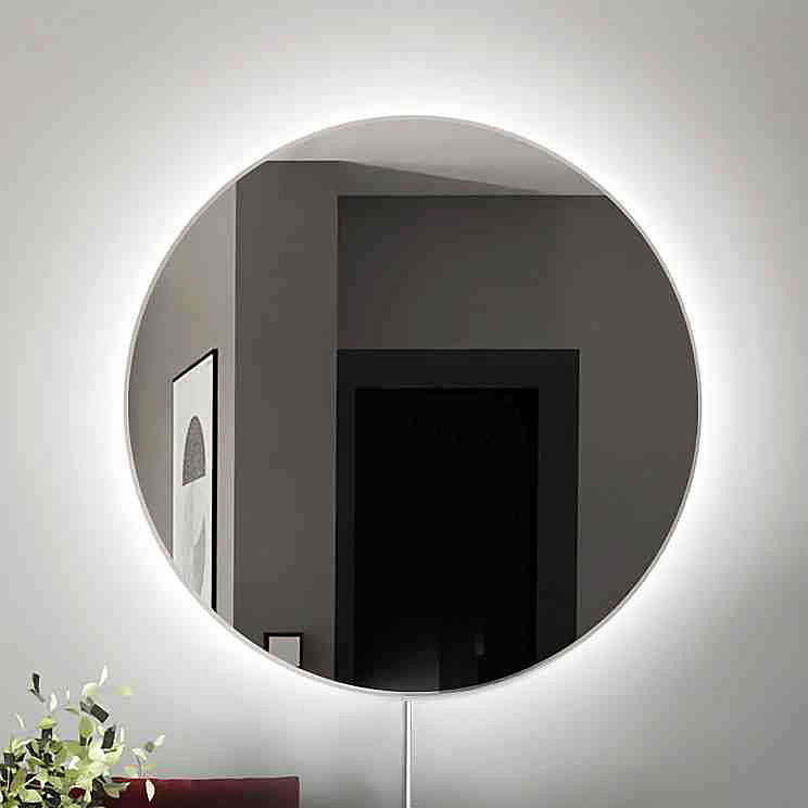 Baltica Design Electra lustro 100 cm okrągłe z oświetleniem LED białe barwa neutralna