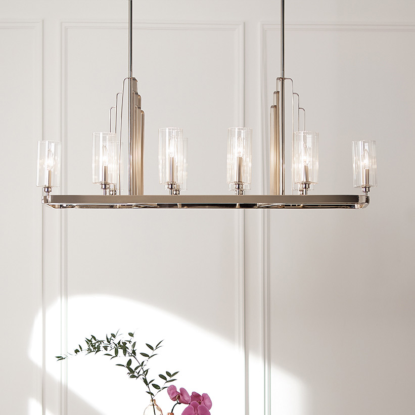 Quintiesse Kimrose lampa wisząca 10x40 W polerowany nikiel QN-KIMROSE10-PN