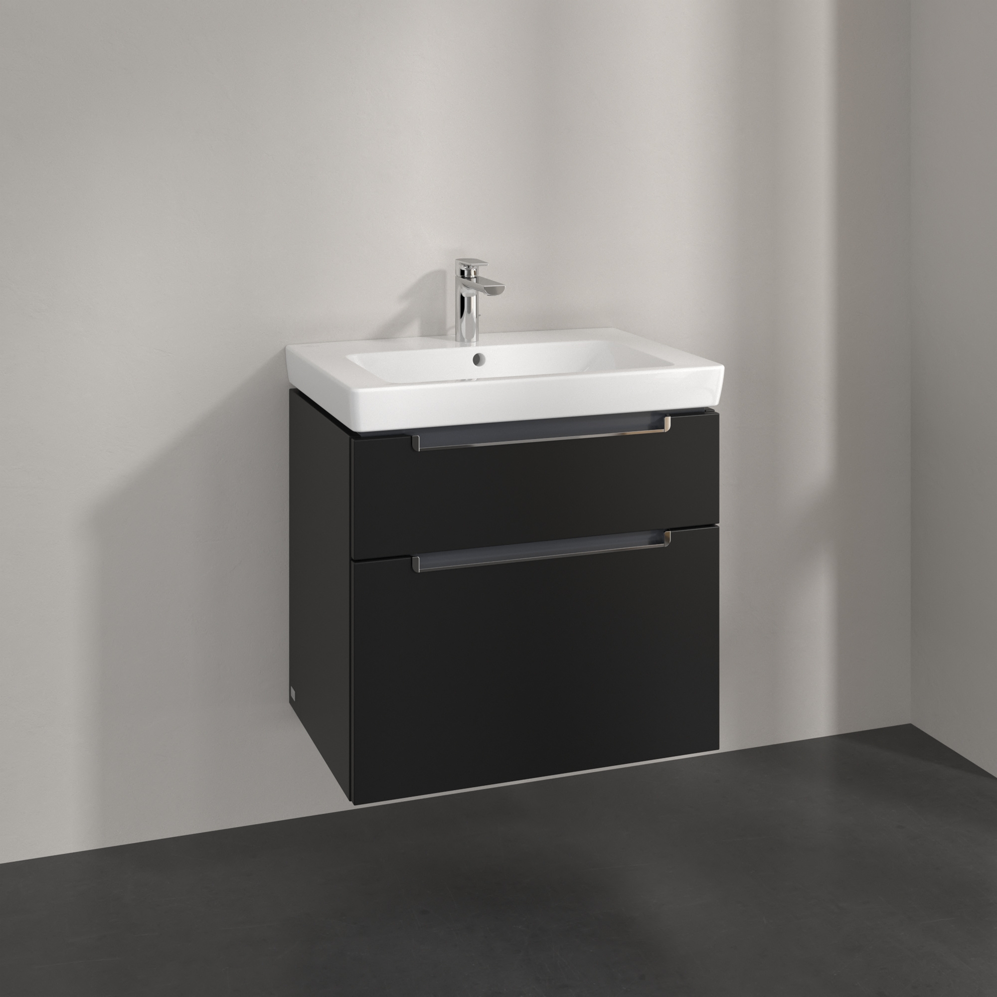 Villeroy & Boch Subway 2.0 szafka 63,7x45,4x59 cm podumywalkowa wisząca Volcano Black A91010VL