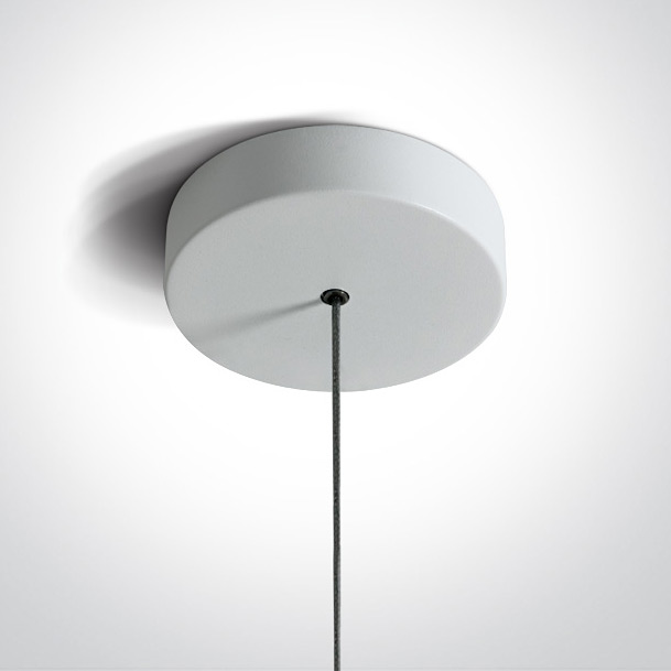 One Light Arapis lampa wisząca 1x6W biały/czarny 63108A/W/W