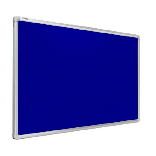 Tablica tekstylna w ramie aluminiowej ALLboards 90x60 cm filc niebieski 1 szt.