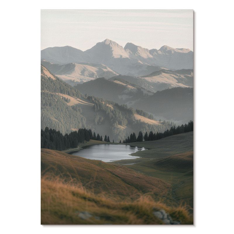 Nowoczesny Plakat na Płótnie Tulup 21x29,7 cm (A4) Górski pejzaż Do sypialni, salonu, biura 1 szt.