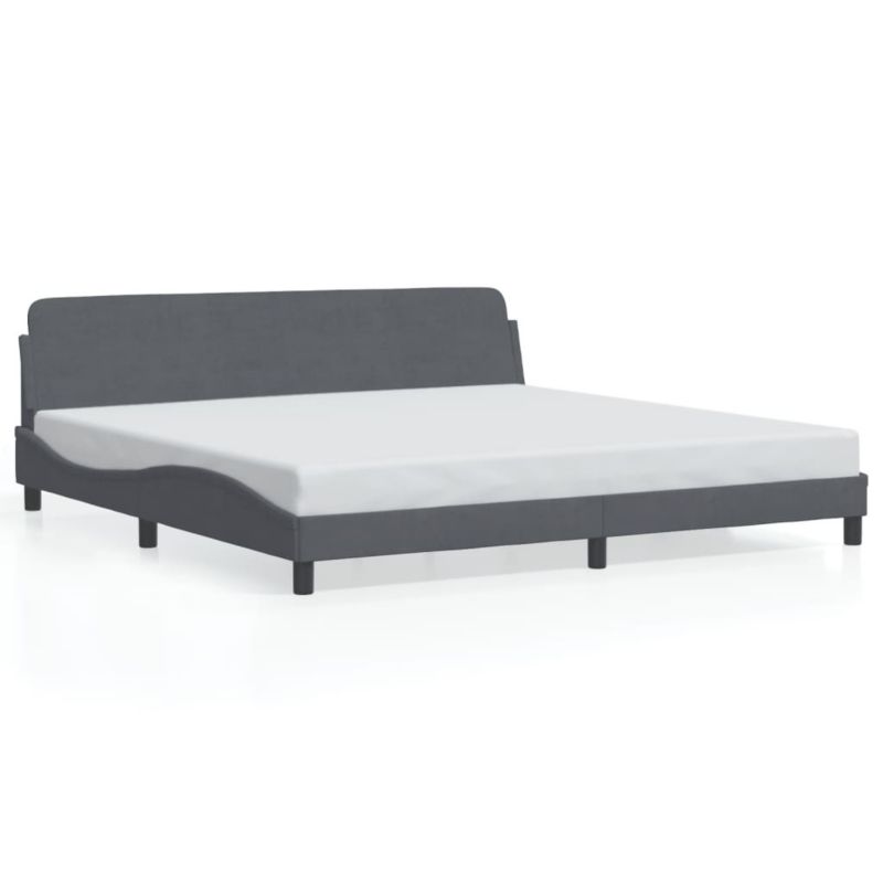 Łóżko tapicerowane WaszeMeble 200x200 cm ciemnoszara WM-373253 1 szt.