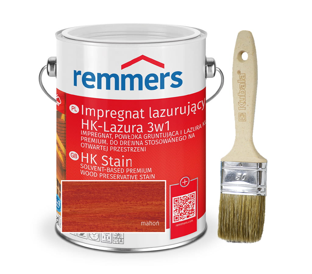 REMMERS HK-LASUR IMPREGNAT DO DREWNA MAHOŃ 2,5L