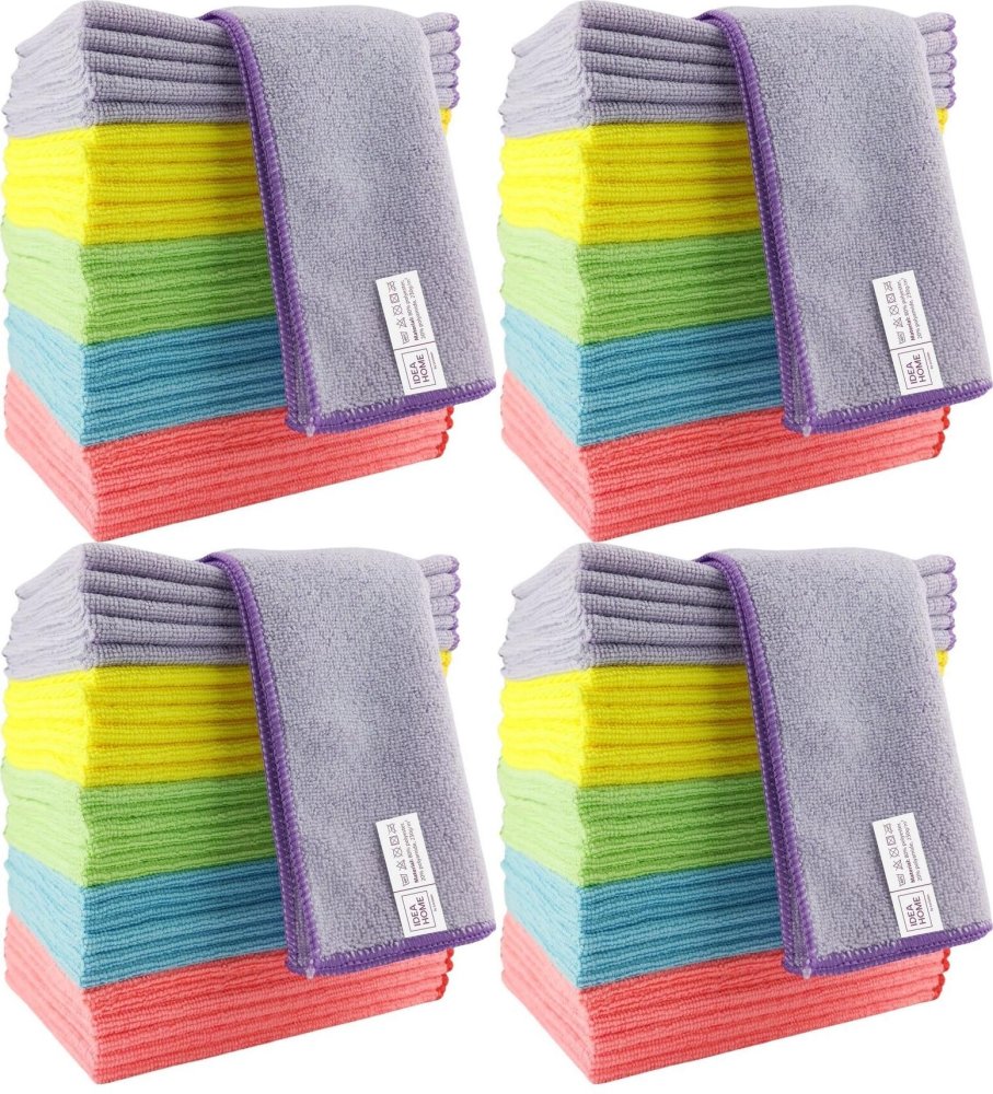 4x Ściereczki z mikrofibry Idea Home by Leviatan, 40x40cm, 30 sztuk, mix kolorów