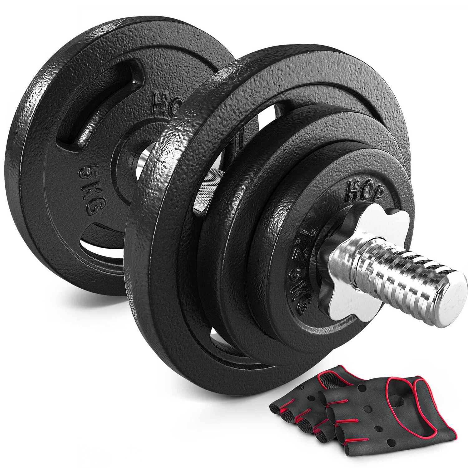 Gusseisen Kurzhantelset 20kg 1x20 kg