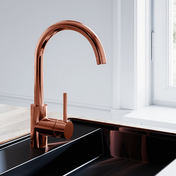 Globalo Exclusive Zentio bateria kuchenna stojąca miedź BATERIA_ZENTIO_COPPER - Wysyłka w 24h