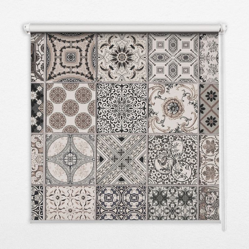 Roleta Wzorzysta Tulup 150x180 cm Portugalskie Wzory Montaż do ściany/sufitu 1 szt.