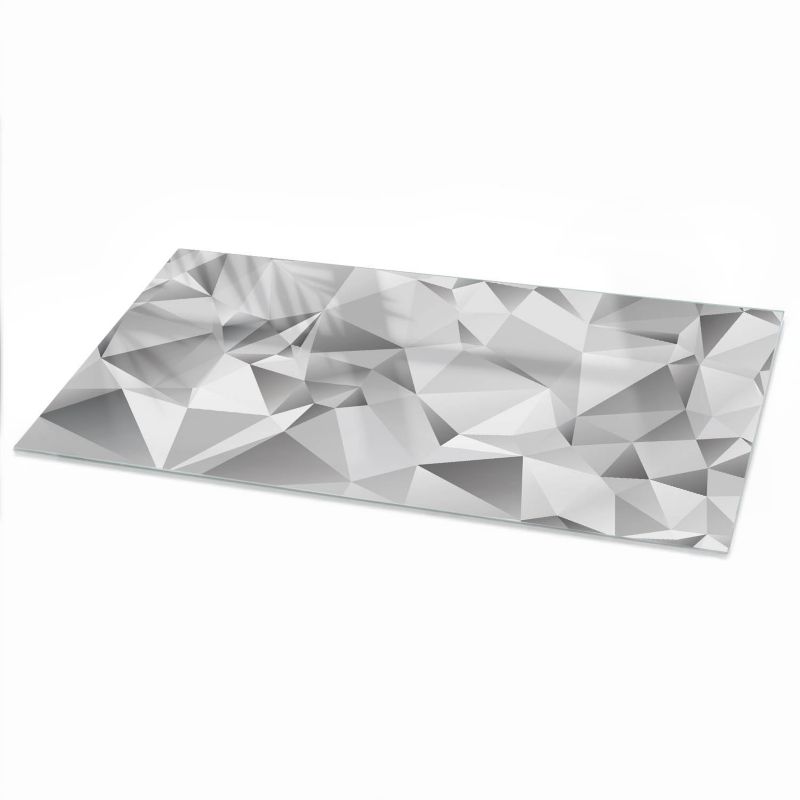Szklany Blat ArtPrintCave 100x50 cm Szara mozaika - Blat na Stół z Nadrukiem Dekoracyjnym 1 szt.