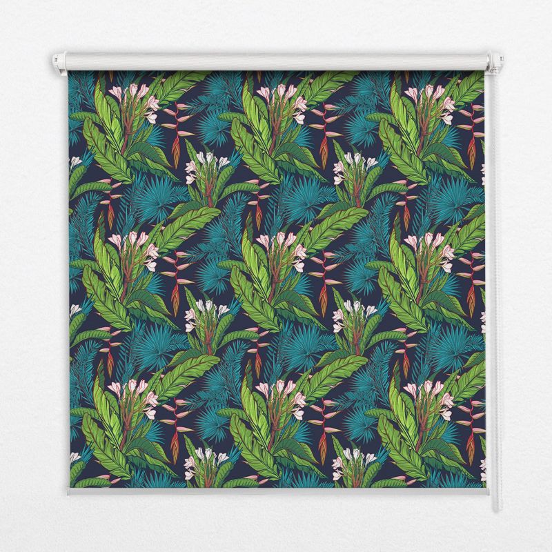 Roleta Do Okien Tulup 70x140 cm Egzotyczne Rośliny Montaż do ściany/sufitu 1 szt.