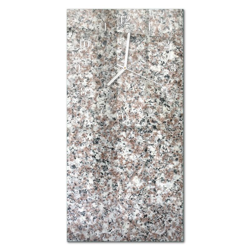 Zegar Ścienny Cichy Mechanizm Tulup 30x60 cm z Białymi Wskazówkami Grafit 1 szt.