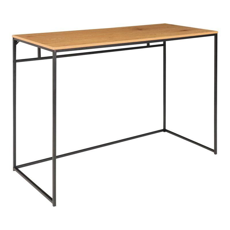 Biurko Vita INTESI biurko nowoczesne do pracy i nauki 100 cm naturalny dąb metalowe nogi 1 szt