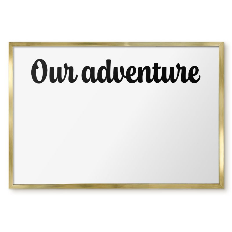Tablica Magnetyczna Do Biura Tulup 60x40 cm Our adventure 1 - Złota rama Do salonu, sypialni 1 szt.