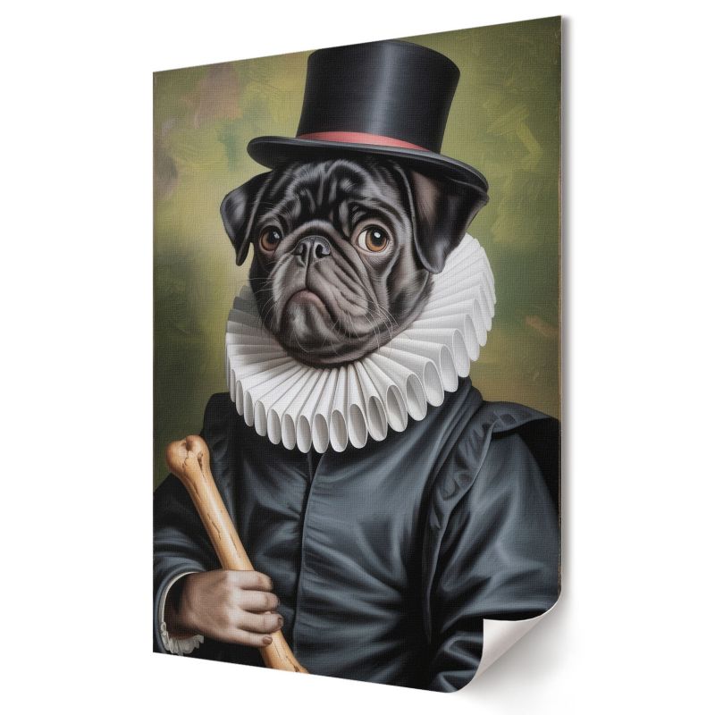 Plakat canvas Wallfluent Format A4 Pies arystokrata Artysta Rin 1 szt.