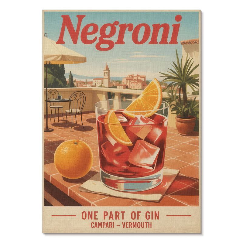Plakat na Ścianę Tulup 29,7x42 cm (A3) Negroni napój Do kuchni, salonu, biura 1 szt.