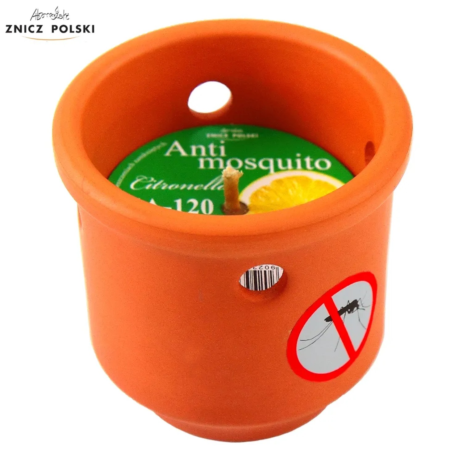 Świeca antykomarowa ceramika 8h 120g