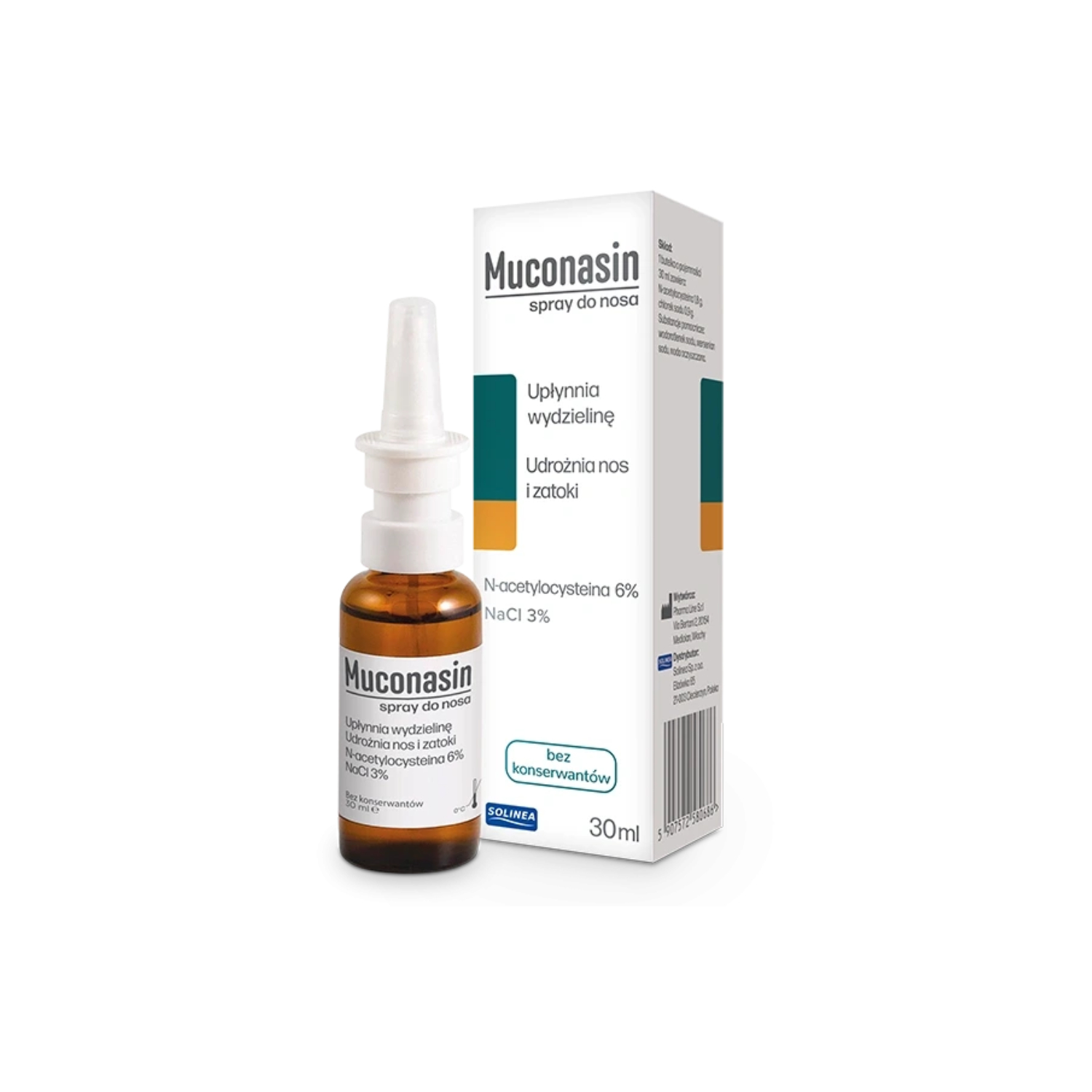 Muconasin, spray do nosa, 30 ml