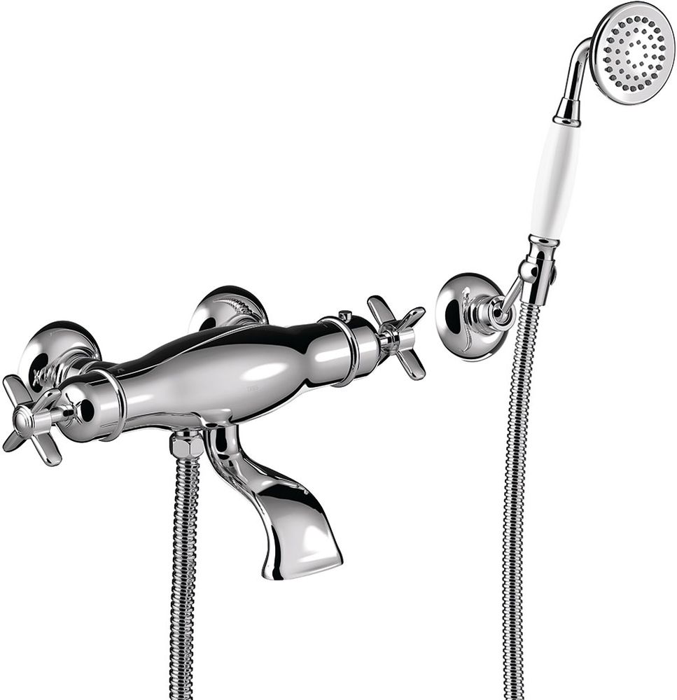 Tres Monoclasic bateria wannowo-prysznicowa termostatyczna chrom 242.174.09