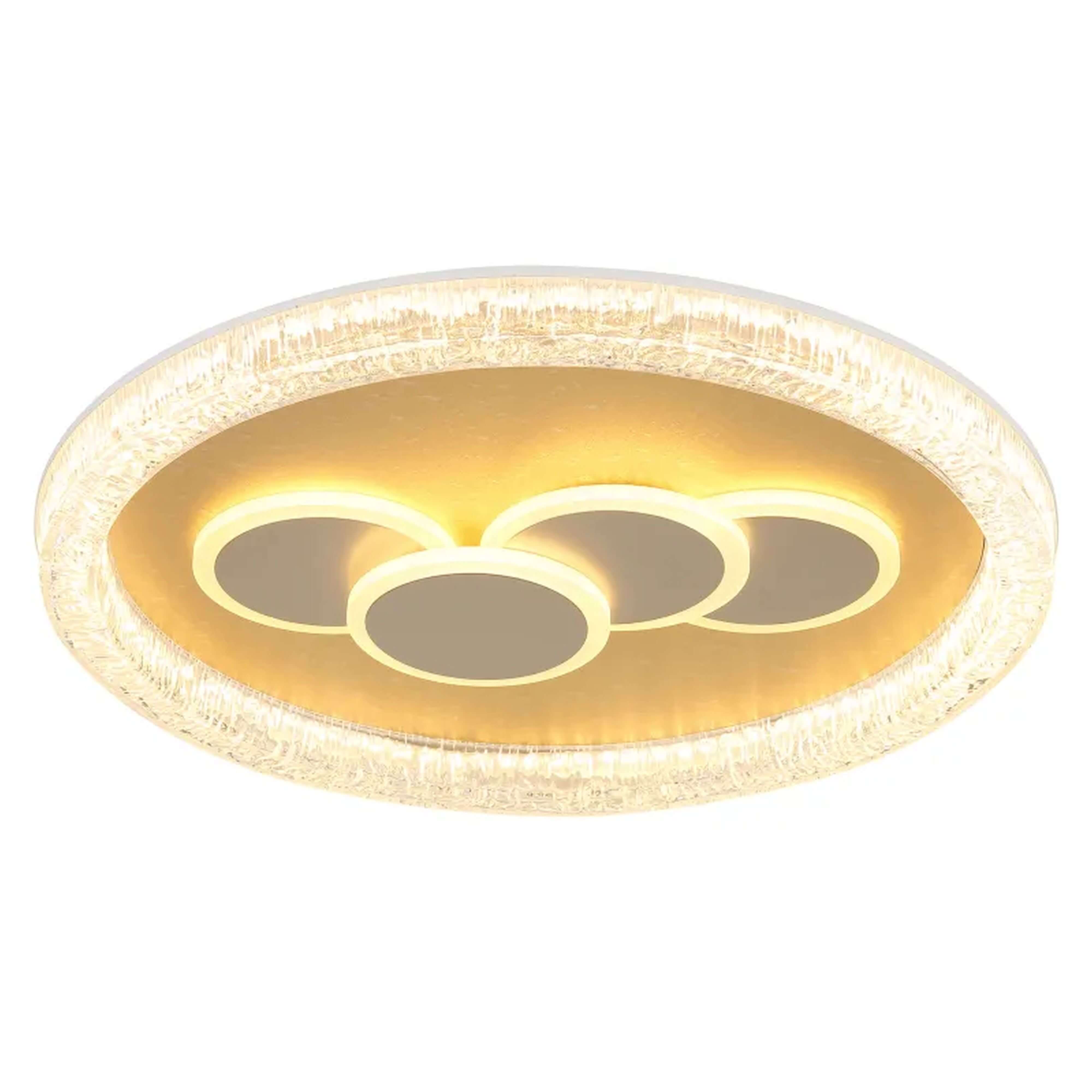 Globo Lighting Loraine lampa podsufitowa 5x40 W biała-przezroczysta 48476-40R