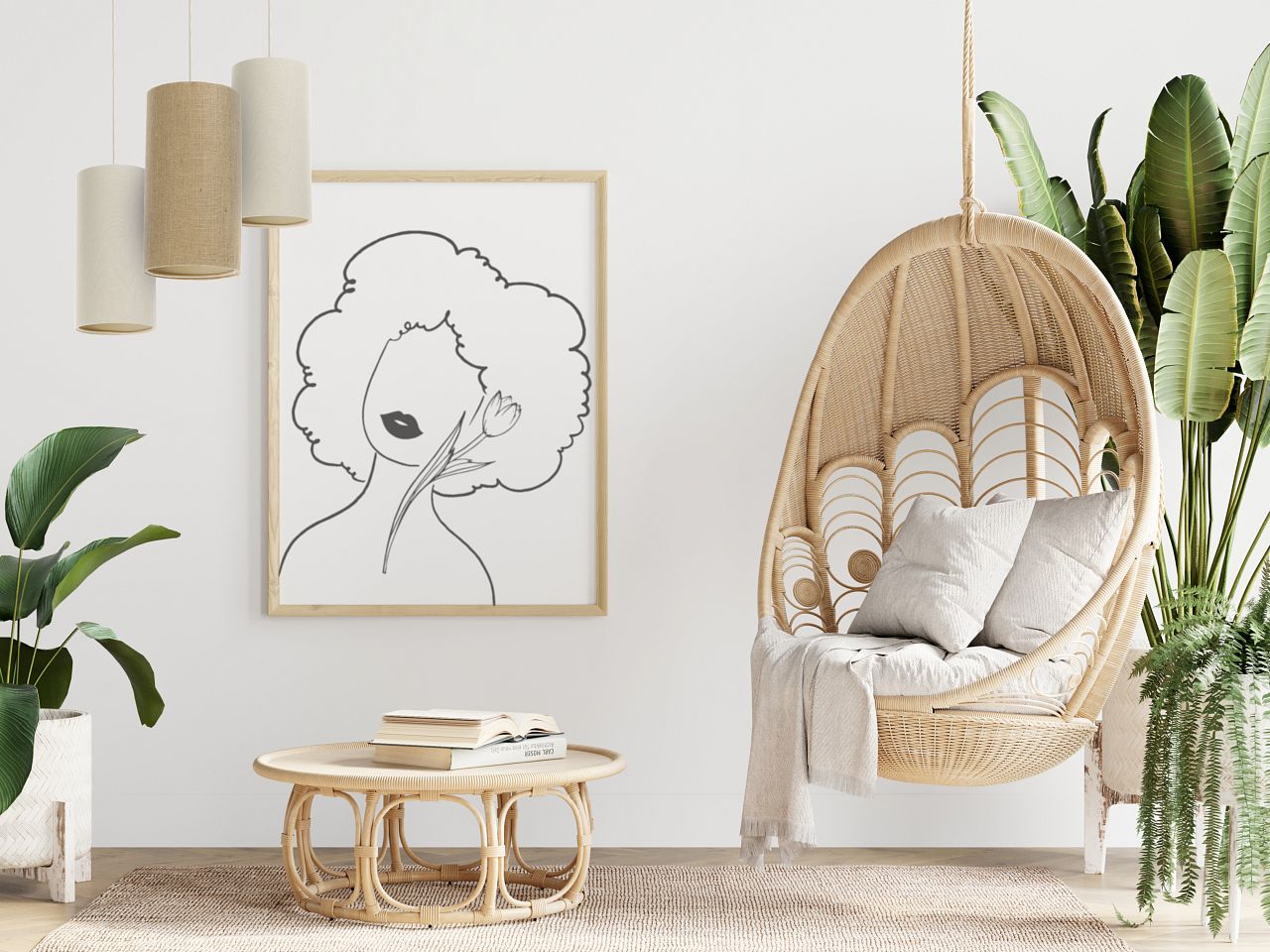 BPS Koncept Boho Ellegant Slim lampa wisząca 1x60 W brązowa 0T0-014-15W20
