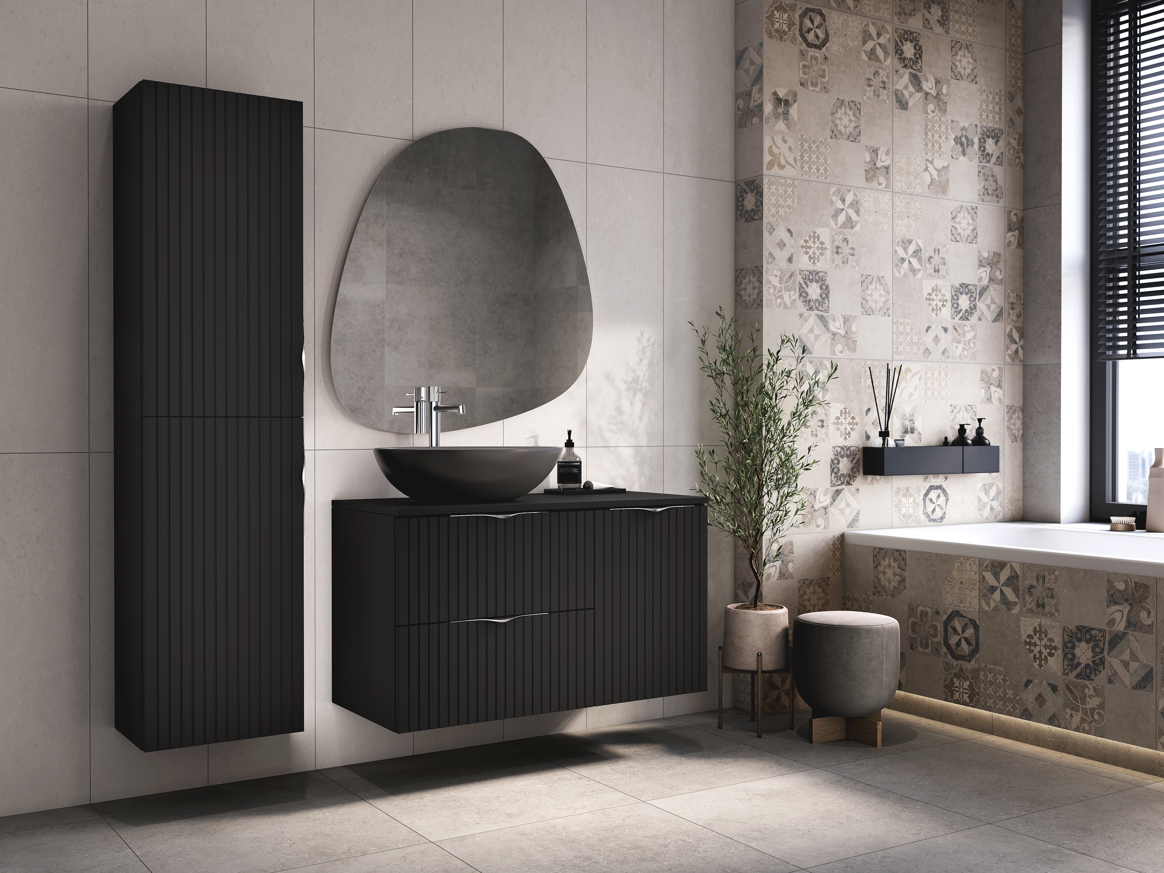 Cersanit Tirso blat 120x45 cm czarny S1021-016