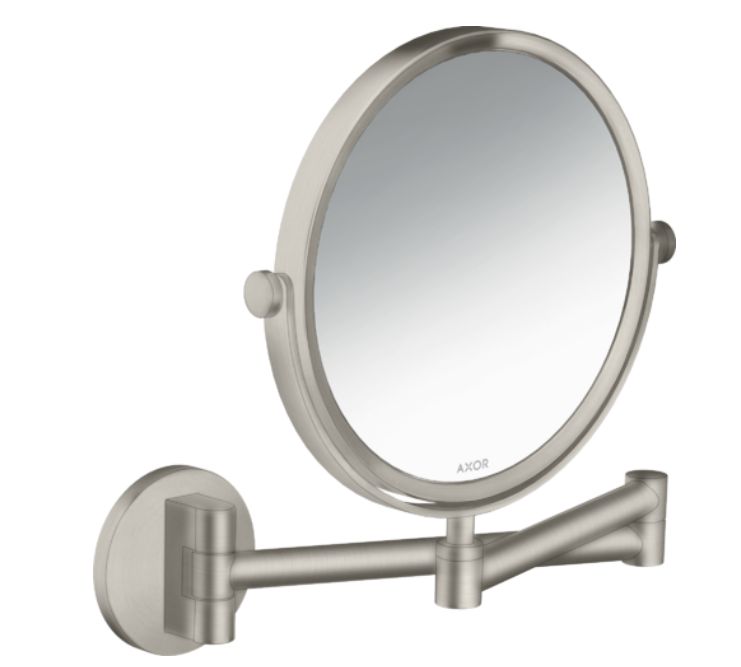 Axor Universal Circular lusterko kosmetyczne 19,5x25,7 cm okrągłe stal szlachetna optyczna 42849800