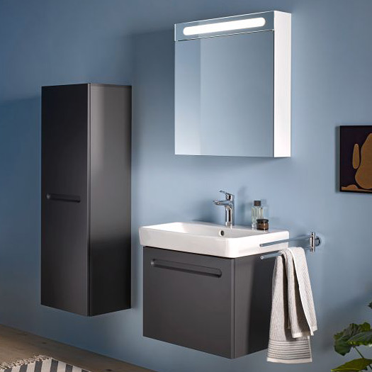 Duravit No.1 szafka 59 cm podumywalkowa wisząca grafit mat N14382049490000