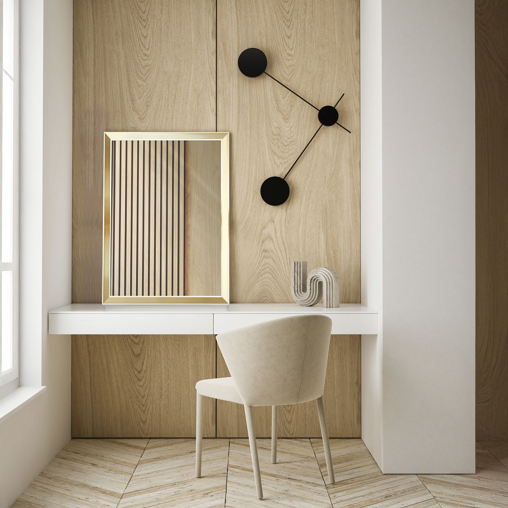 Ars Longa Helsinki lustro 105,2x55,2 cm prostokątne złote HELSINKI50100-Z