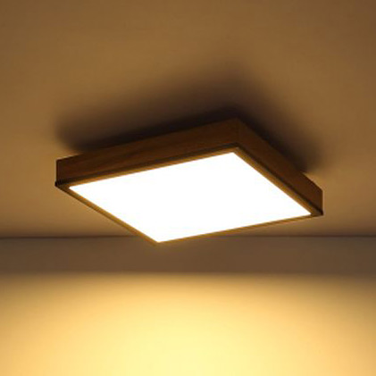Globo Lighting Doro plafon 1x12W LED biały/grafit/drewno 416080WD1