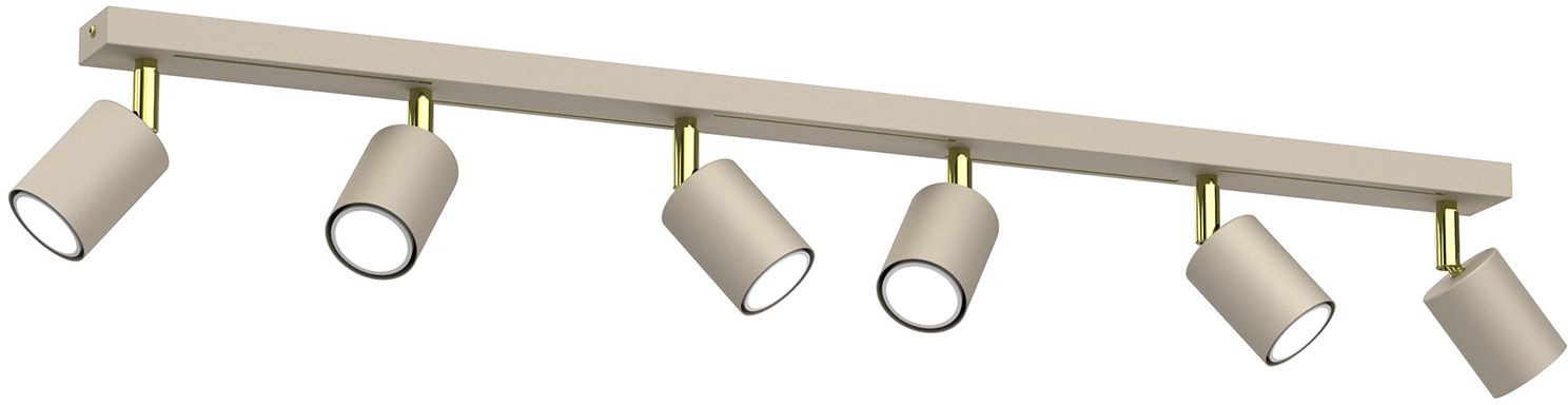 Luminex Striper lampa podsufitowa 6x8 W beżowa 4599