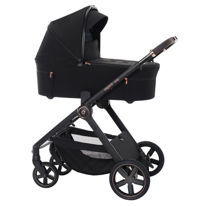 Espiro Only - uniwersalny wózek głęboko-spacerowy z torbą -510 Stylish Black