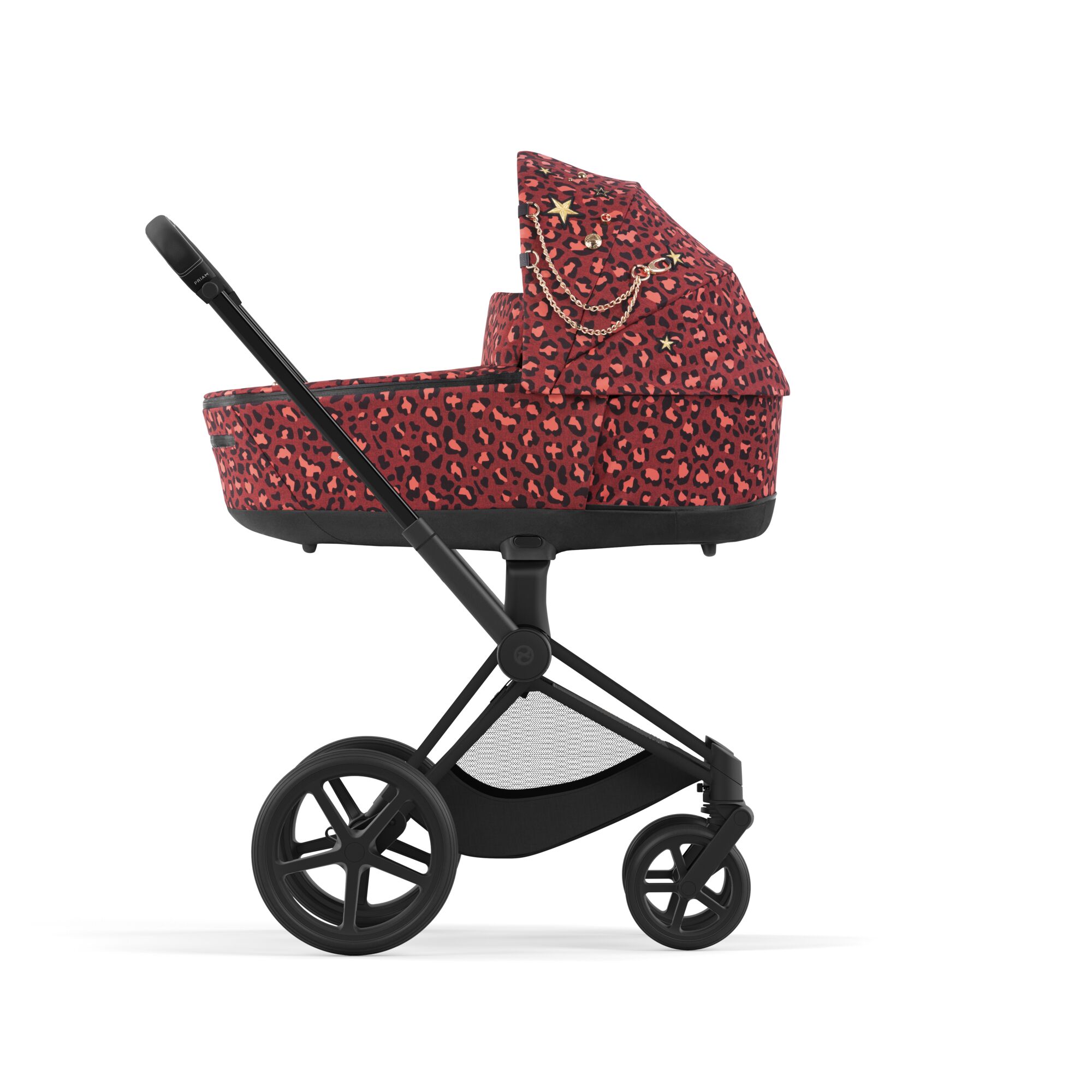 Cybex Priam 4.0 Rockstar by Alec Voelkel - rama ze stelażem siedziska i z gondolą Lux-Rockstar by Alec Voelkel-Rose Gold
