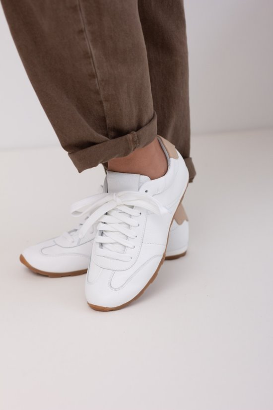 Sneakers SN21 - 3 Biały / Camel