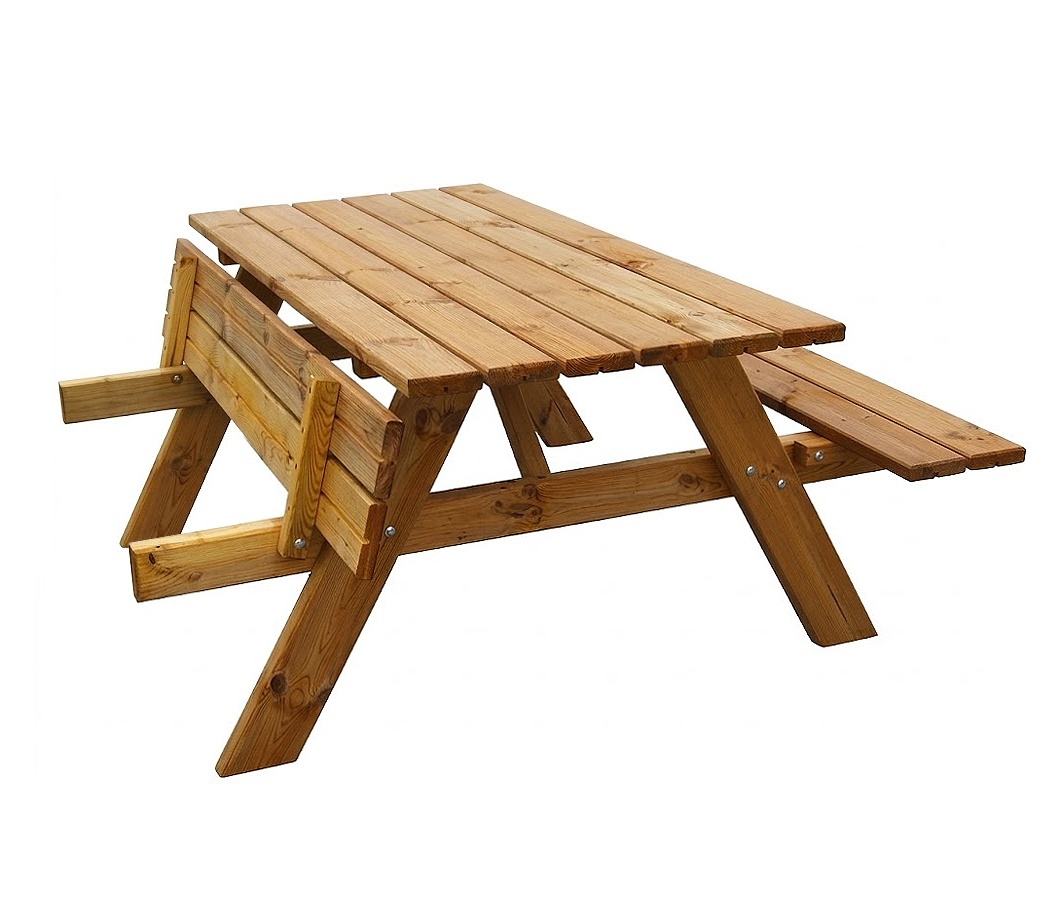 Meble ogrodowe Stół piknikowy 150 cm piwny ogrodowy drewniany