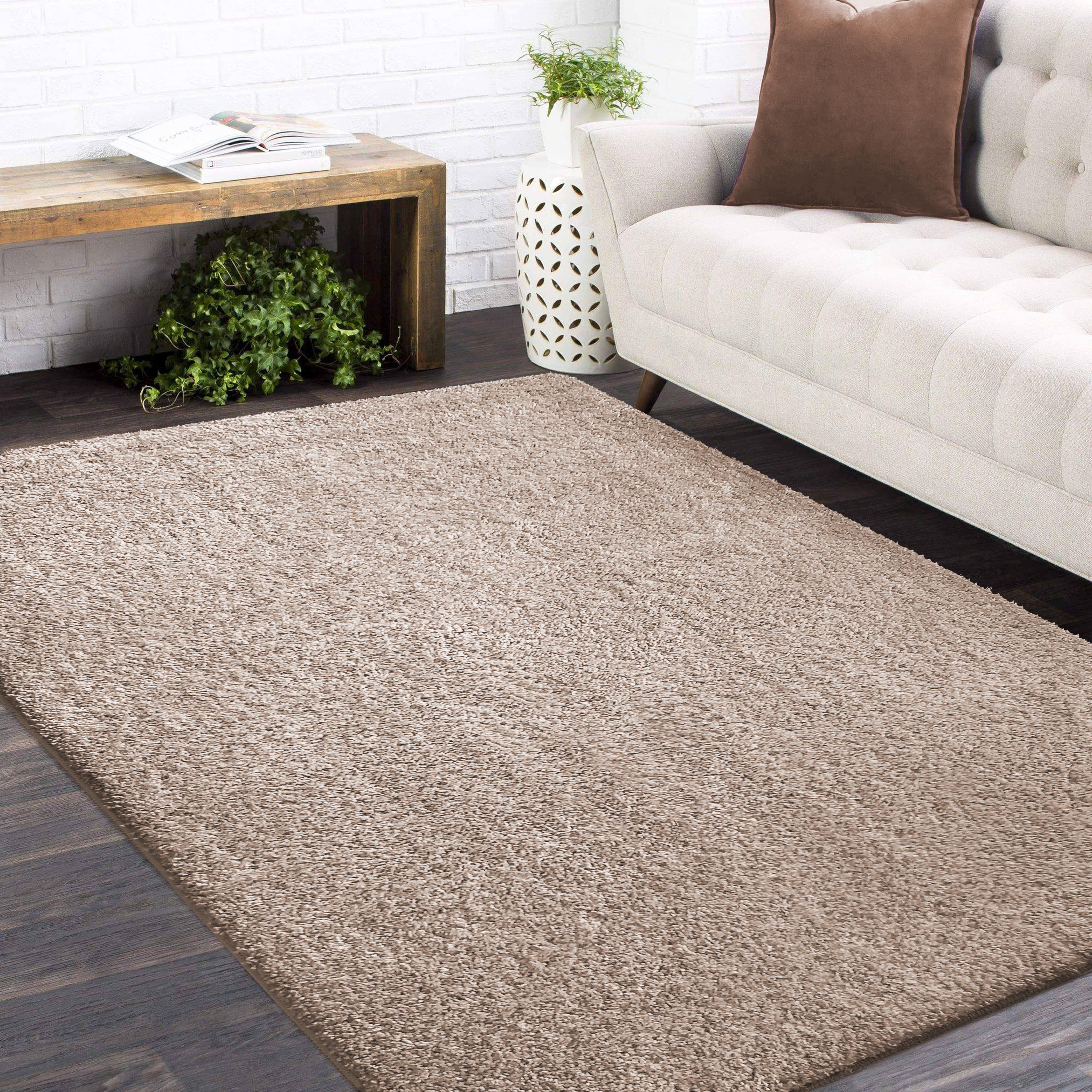 Dywan - 200 x 290 cm - Karmelowy - Shaggy - Dywanopol