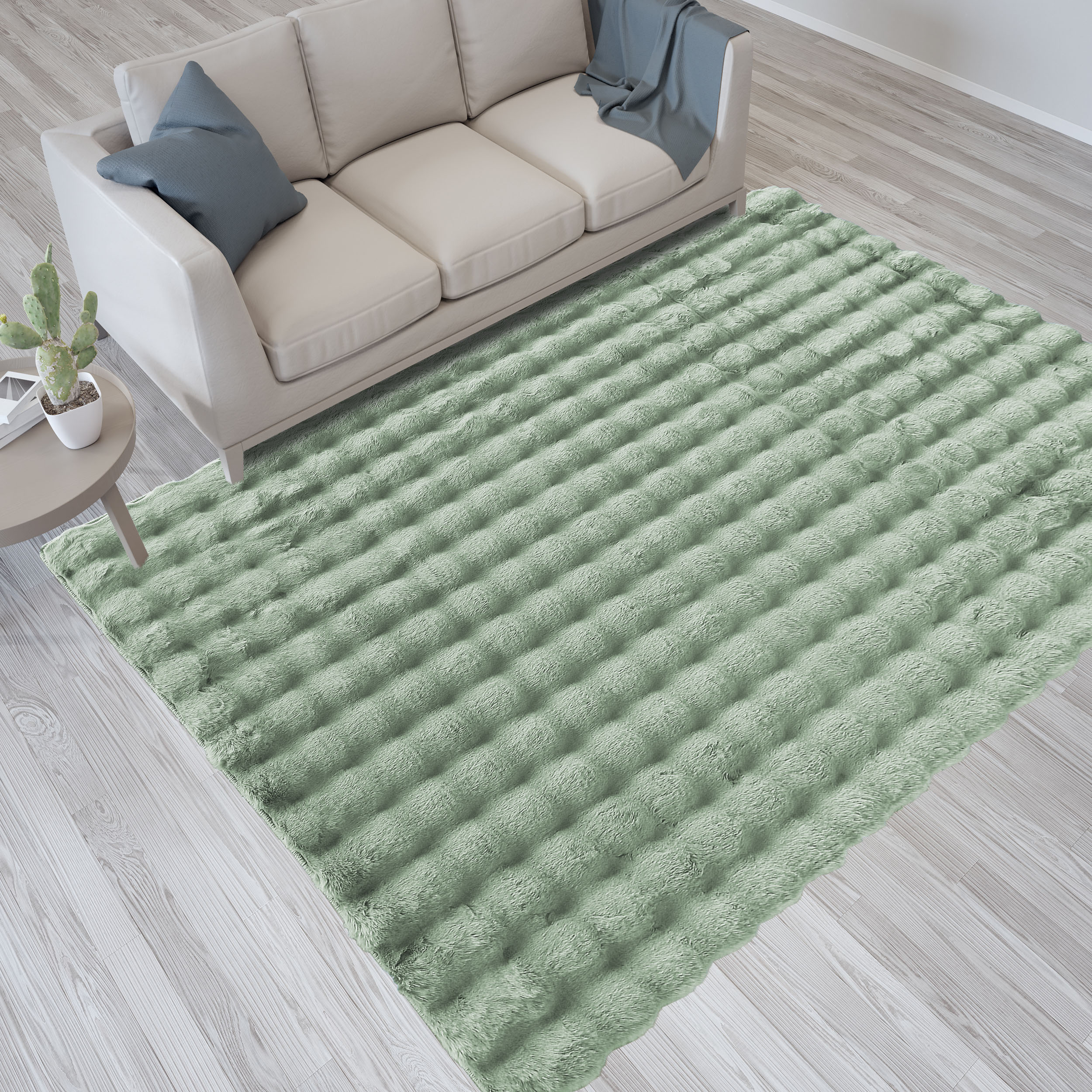 Dywan - 60 x 100 cm - Miętowy - Shaggy - Dywanopol