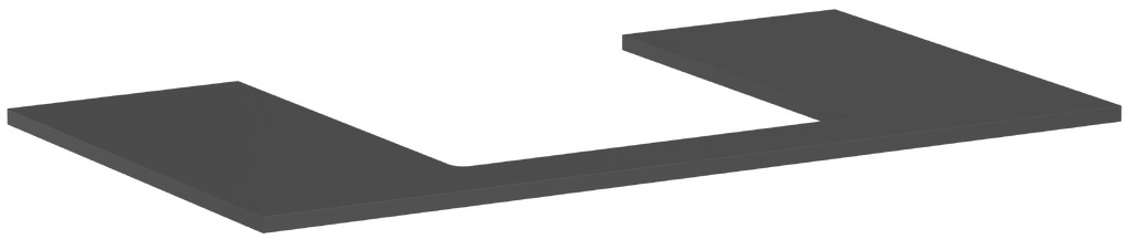Darmowa Dostawa - Blat naszafkowy 98x55 cm szary Hansgrohe Xilesa E 54270760