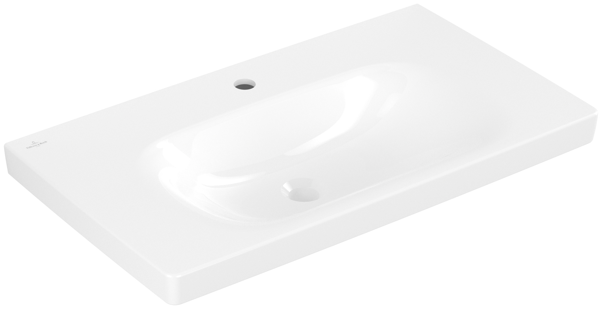 Darmowa Dostawa - Umywalka 80x46 cm prostokątna meblowa biała Villeroy & Boch Skyla 5A5181R1