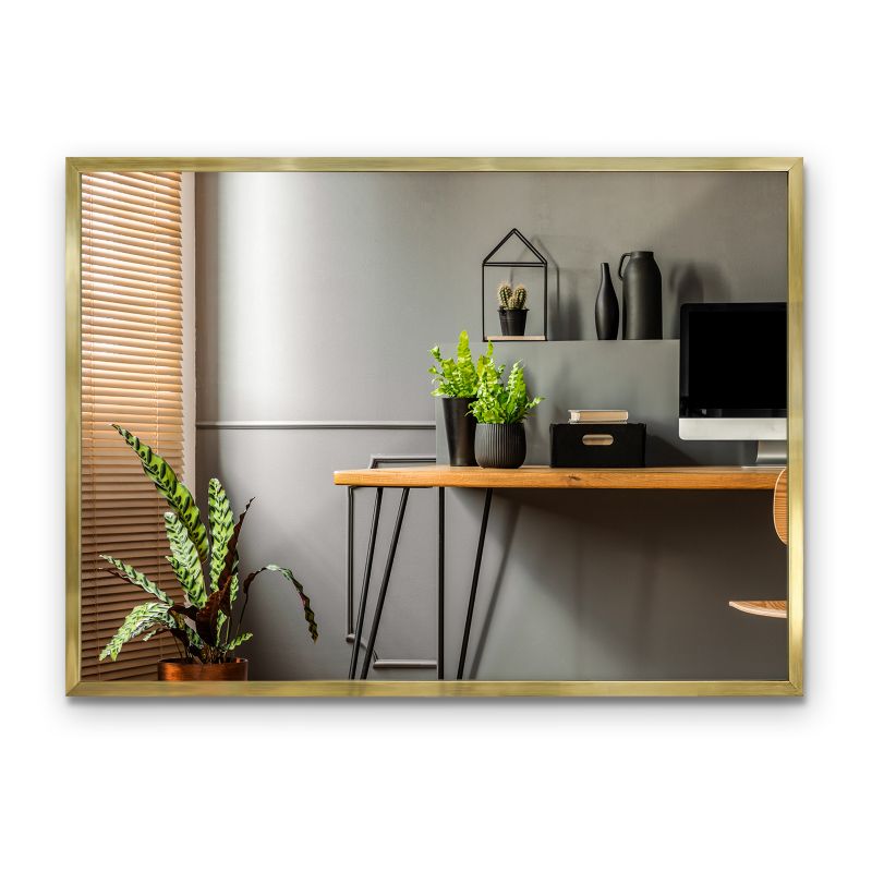 Lustro prostokątne w ramie Tulup 70 x 50 cm Złota rama 1 szt.