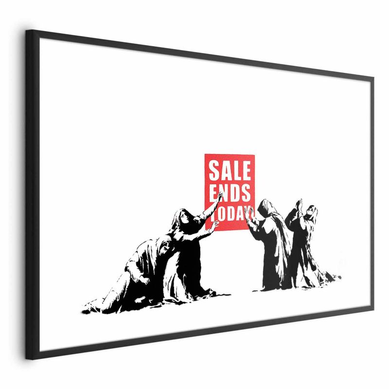 Plakat Artgeist Wyprzedaż 60x40 cm z ramą czarną z marginesem 1 szt