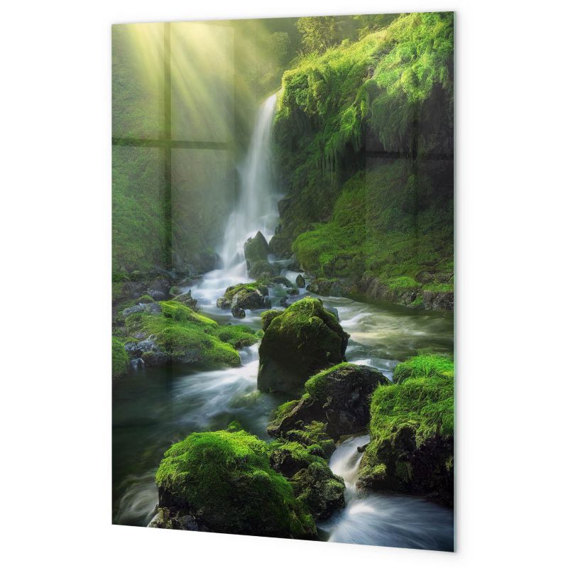 Tablica Magnetyczna Szklana Tulup 60x90 cm Wodospad ze skałami Z magnesami neodymowymi 1 kpl