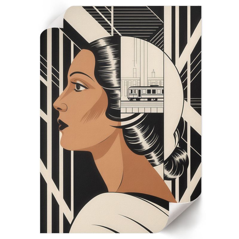 Plakat Do Pokoju Dziecka ArtPrintCave 21x29,7 cm Kobieta modernizm Lena "Leni" Moreau 1 szt.