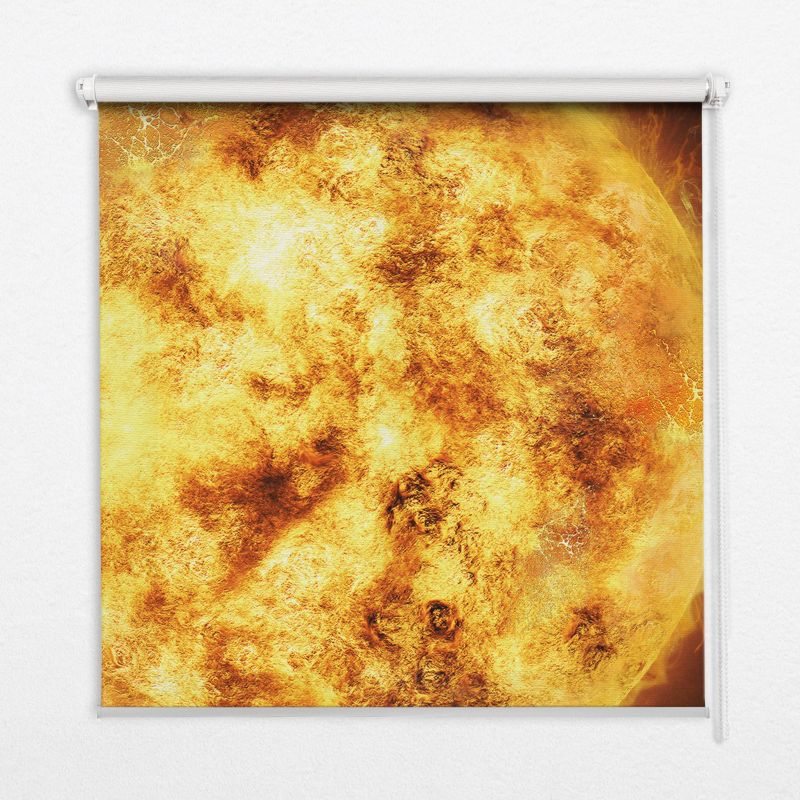 Roleta Do Kuchni Tulup 100x100 cm Żółta Siatka Montaż do ściany/sufitu 1 szt.